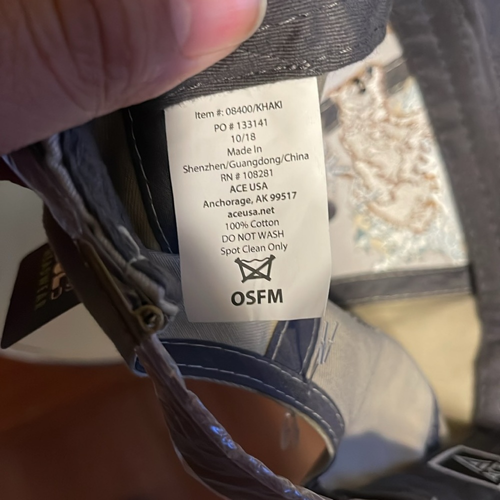 Alaska Embroidered Cap with Bear and Fish Design - Picture 11 of 11